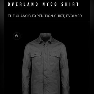 Triple Aught Design Overland Nyco men’s shirt size L in gray 100% cotton